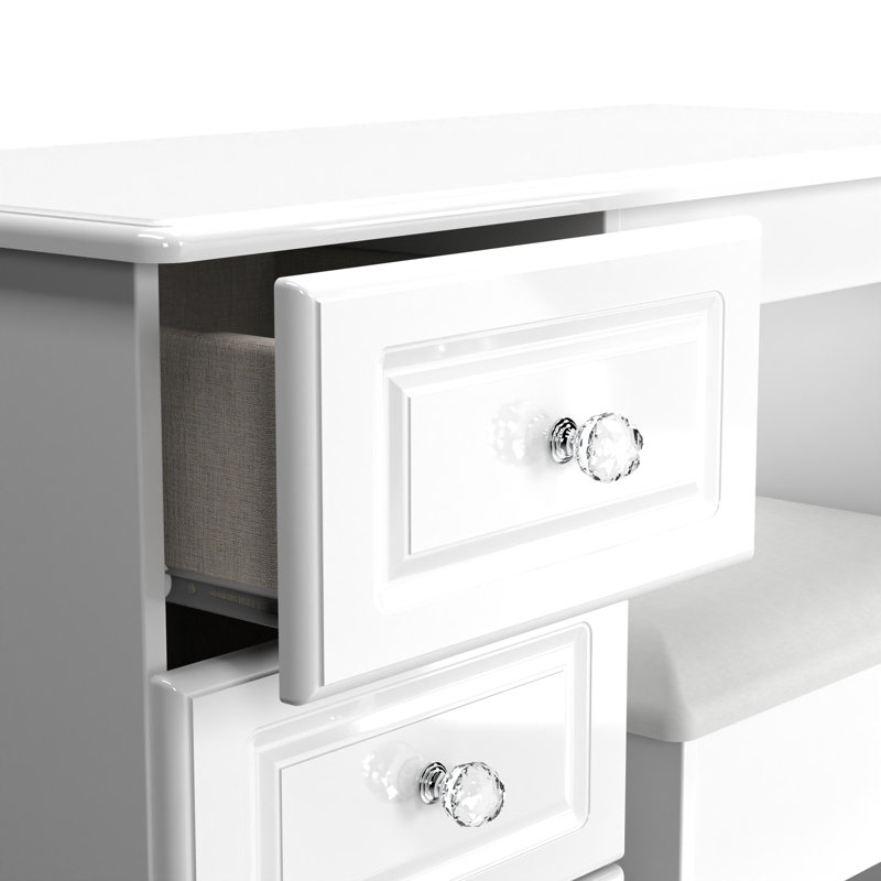 Fully Assembled Mckayla Dressing Table Set