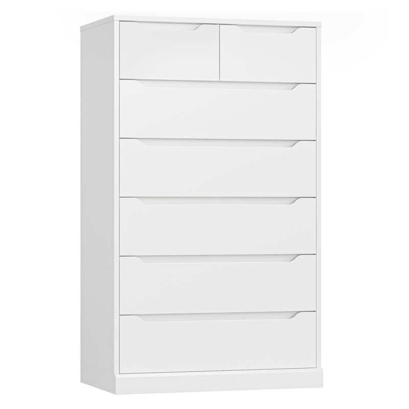 Commode 7 tiroirs, Blanc
