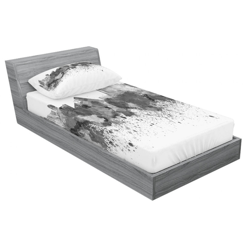 Ensemble de draps las vegas, Ensemble de draps pour lit simple avec drap-housse