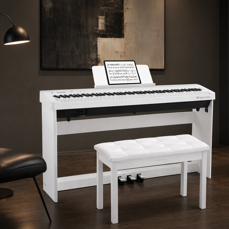 Banc de rangement en bois, White