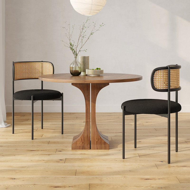 Amett 17.3'' H Fabric Upholstered Dining Chair Set