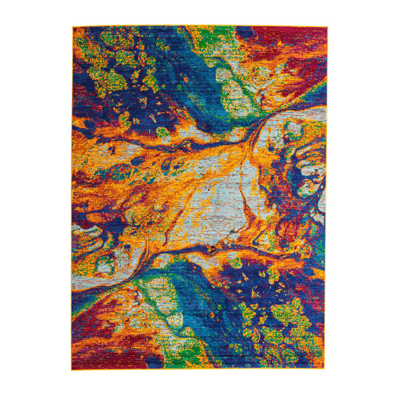 Malaija Abstract Indoor Rug, Rectangle 9' x 12'