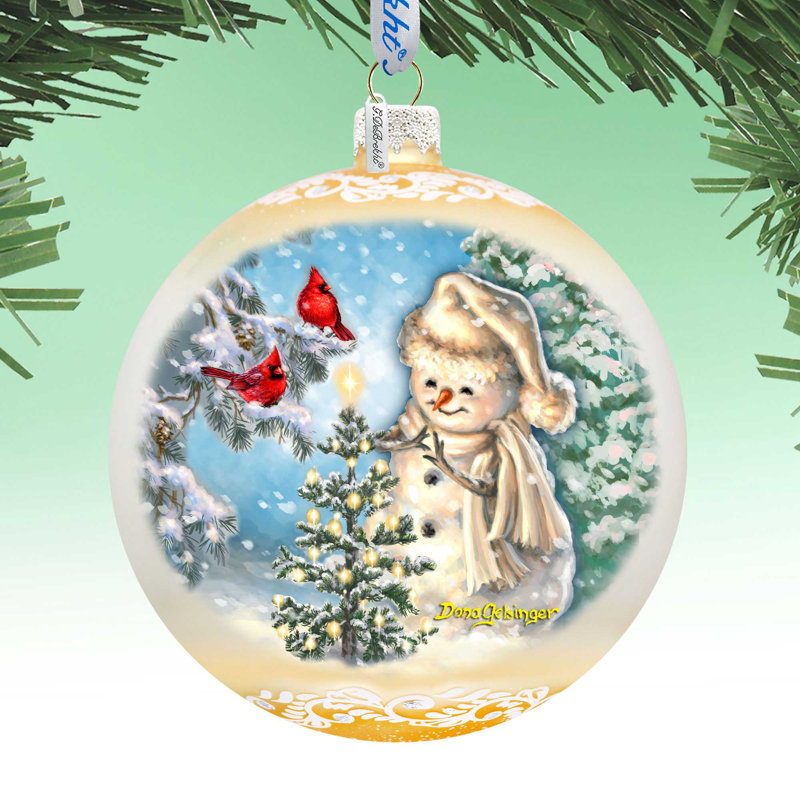 5.5'' Glass Animals Ball Ornament