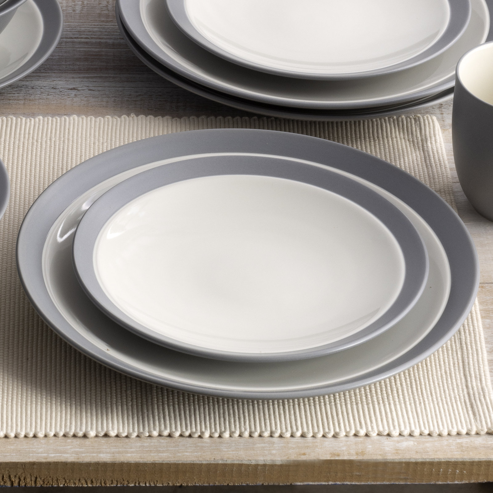 Noritake Colorwave Curve Salad Plates, 8-1/2", Slate