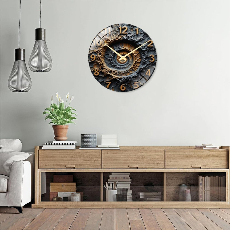 Horloge murale en spirale 24 po