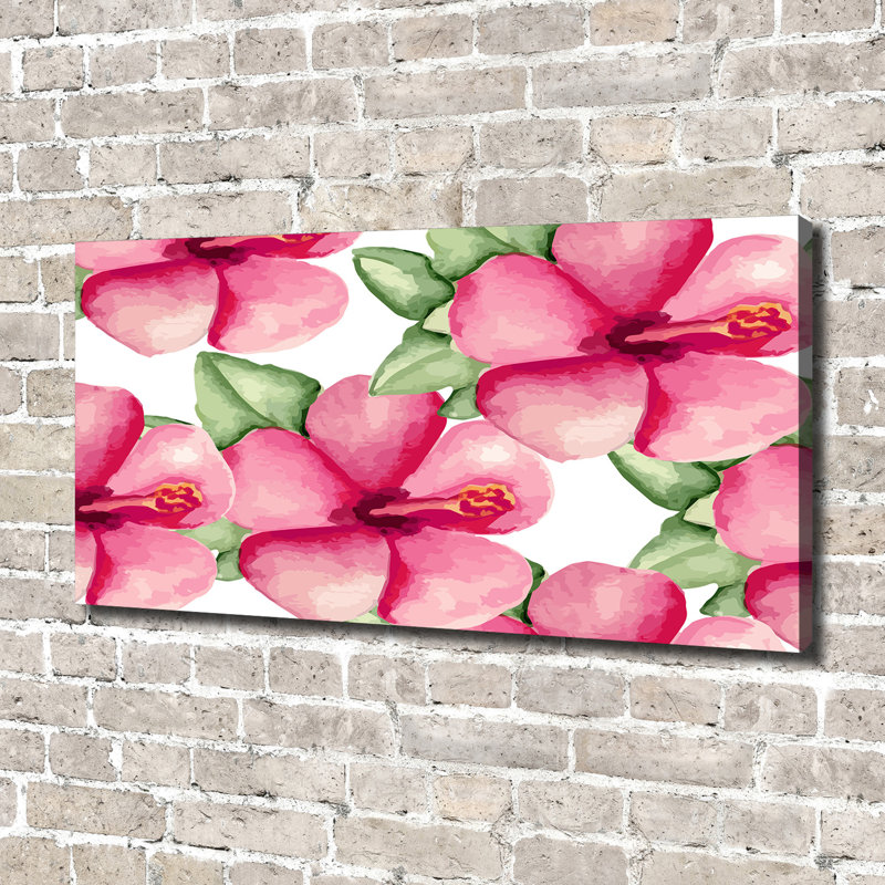 Tropical Flowers - Wrapped Canvas Print