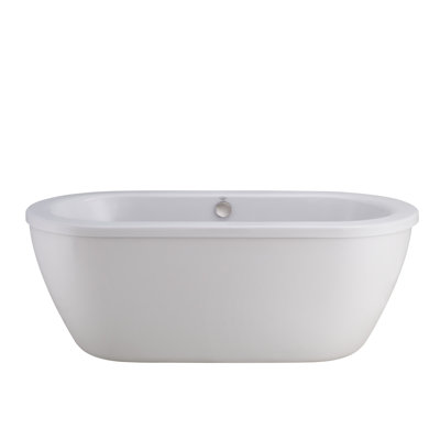Cadet 66'' x 32'' Freestanding Soaking Acrylic Bathtub
