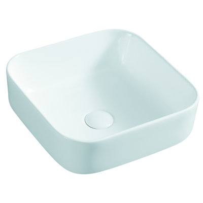 Torino Vitreous China Square Vessel Bathroom Sink
