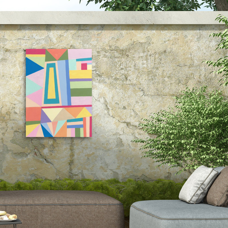 Toile d'extérieur Nikki Galapon Giti, H 32 po x l 24 po x P 1,5 po