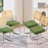 18.11'' H Tufted Upholstered Metal Cantilever Chair-102156949-100407791
