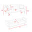 Canapé double pliable de 71 pouces, de style rétro américain, en velours, convenant aux petits salons, chambres et bureaux-1784099920-1807402135