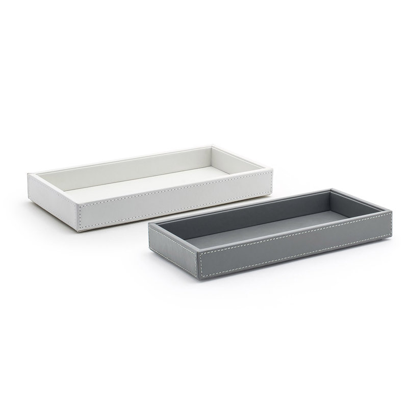 Plateau pour accessoires de salle de bain London, Blanc