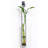 Callender Recycled Glass Wall Hanging Propagation Vase & Single Stem Pendant with Metal Hook (16.5")-869583893-890095961