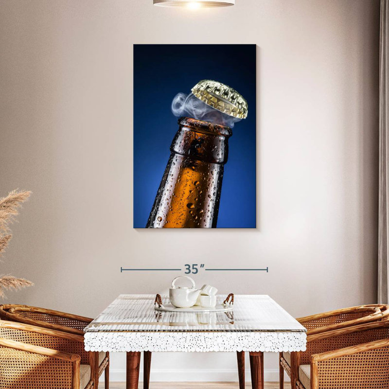 Yarlin Beer Bottle Cap, 45" H x 30" W