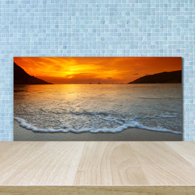 50cm W x 100cm L Glass Peel and Stick Panel