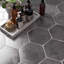 Kalay 9" Hexagon Polished Porcelain Tile-189182000