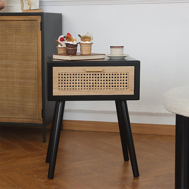 Jerad 17.3'' W Solid Wood Nightstand