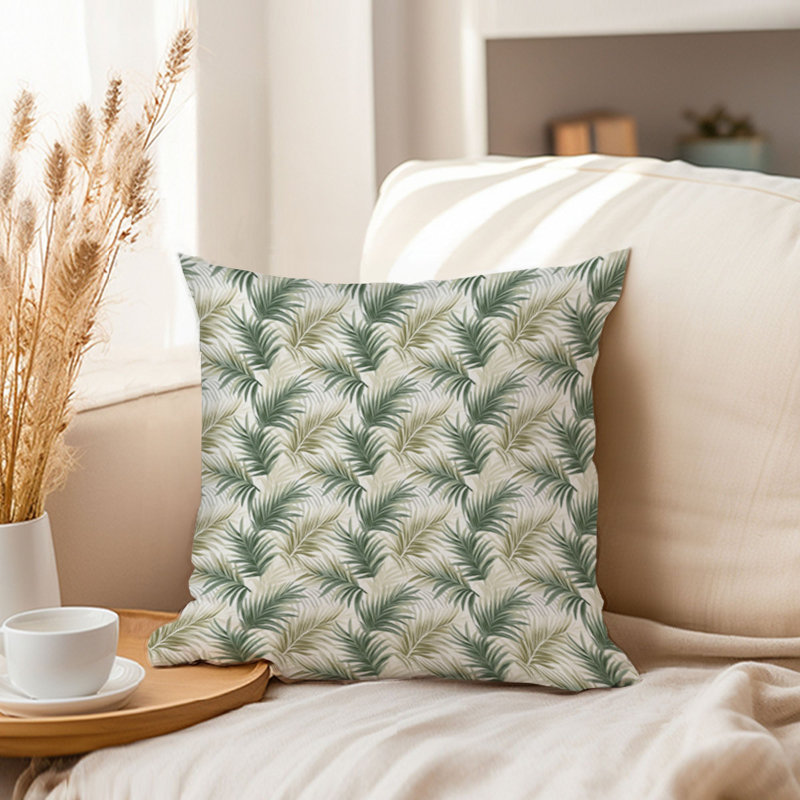 Botanical Abstract Botanical Pattern V Plants Modern, 16"H x 16"W