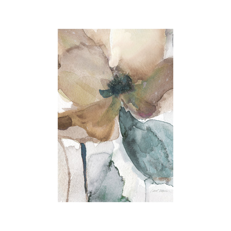Watercolour Poppy I by Carol Robinson - Wrapped Canvas Painting, 66.04 cm H x 45.72 cm W x 3.175 cm D