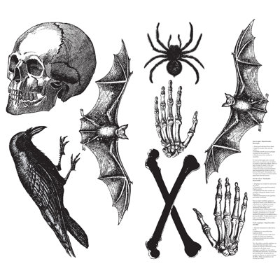 Vintage Horrors Removable Wall Decals