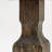 3-Piece Distressed Jacobean Finish Solid Wood Top Dining Table with 2 Chairs with Lattice Back-1788111164