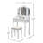 Vanity Make Up Table And Stool Set, Bedroom Vanity-1615348398
