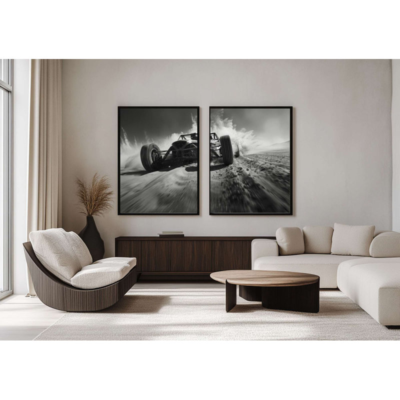 Élégantes peintures décoratives en panneau de fibres à densité moyenne (2 pièces), 15,8 po x 19,7 po chacune | 100% panneau de fibres à densité moyenne avec impression numérique éclatante | Parfait pour la décoration de salon et de chambre à coucher, design élégant et accrocheur