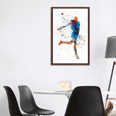 Woman Tennis Player 03 by Paul Rommer - Painting on Canvas