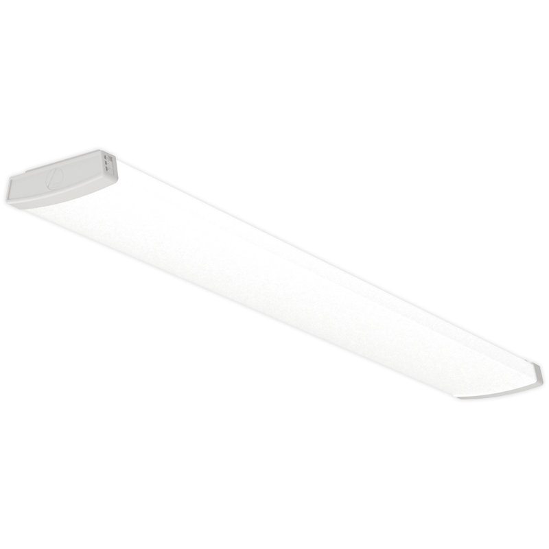 48" White Glass LED Commercial Strip Light