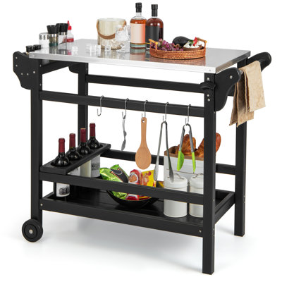 High-Density Polyethylene (HDPE) Bar Cart