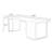 Black Rectangular Solid Wood desk-628449760