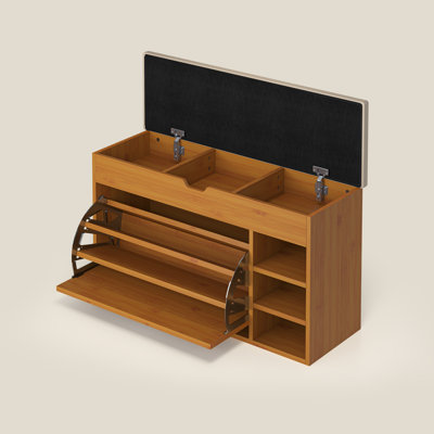 Banc de vestibule 34,4 po Mid-Century