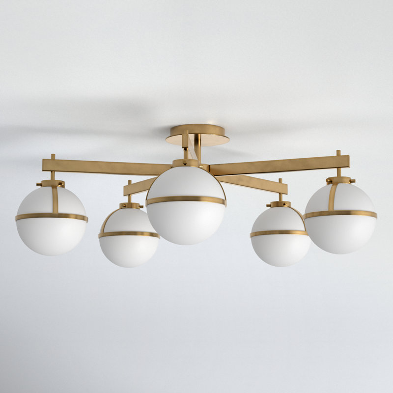 Arie Glass Semi Flush Mount