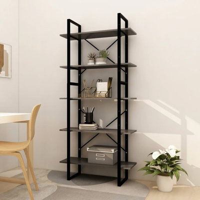 Hars 175cm H Metal Etagere Bookcase