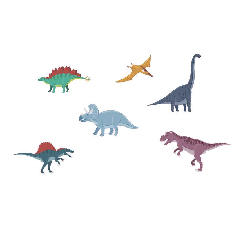 Adhésif décoratif dinosaure, H 19 po x l 30 po