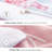 Duvet Cover Set Pink Bowknot And Blue Printed Designcozy Bedding Set Microfiber Comforter Cover With Zipper Closure-117301313