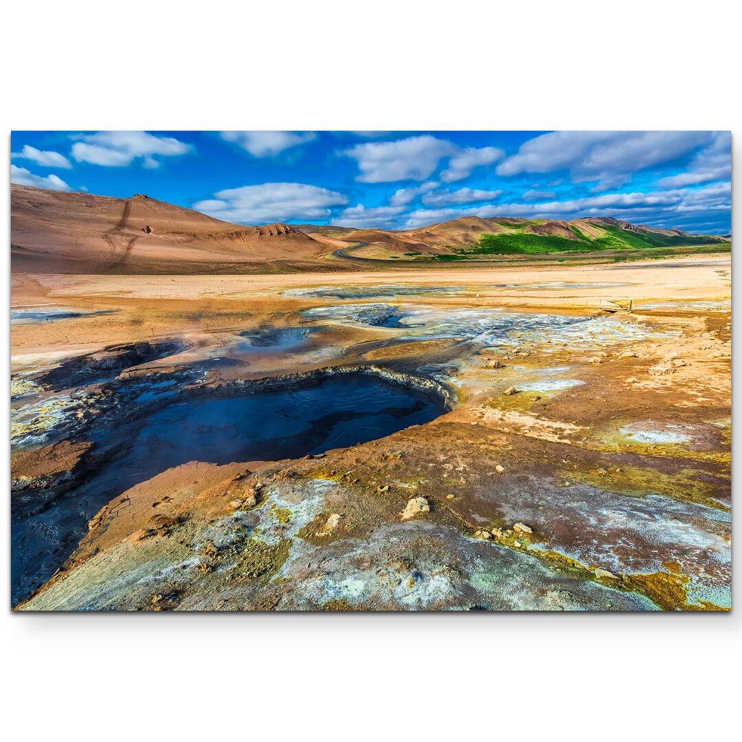 Leinwandbild Geothermal Gegend