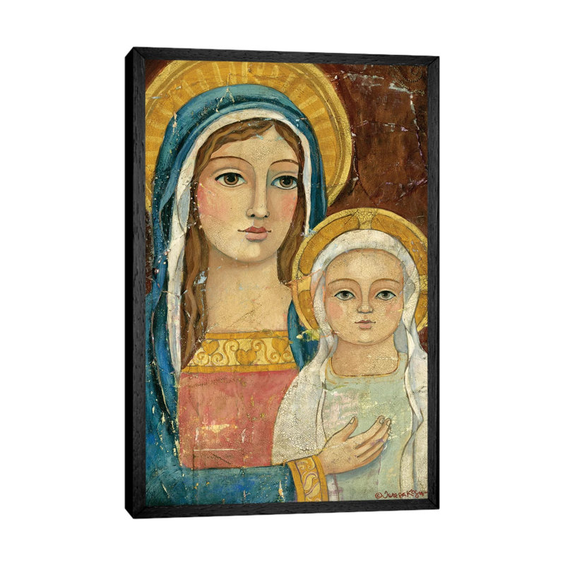Divine Grace by Teresa Kogut - Painting on Canvas, 66.04 cm H x 45.72 cm W, Black Framed