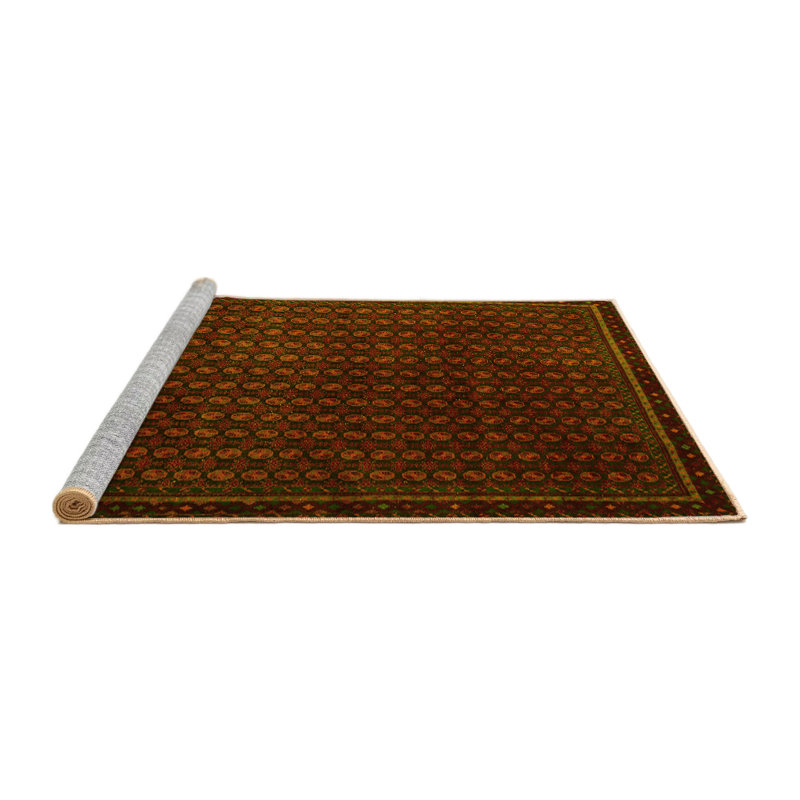 Washable Abstract Indoor Rug, Square 6'