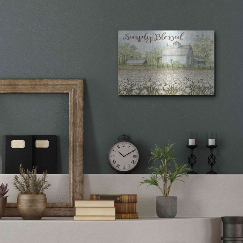«Simply Blessed Farmhouse» par Cindy Jacobs, H 12 po x l 16 po