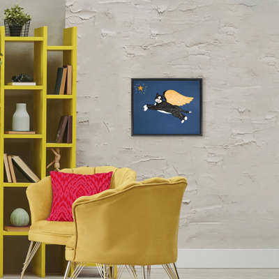 Angel Cat with Star Floating Frame, design by Stephen Huneck