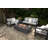 Madison 17'' H x 60'' L Travertine Outdoor Fire Pit Table - Includes Lava Rocks & Cover-1176393098-1176393099