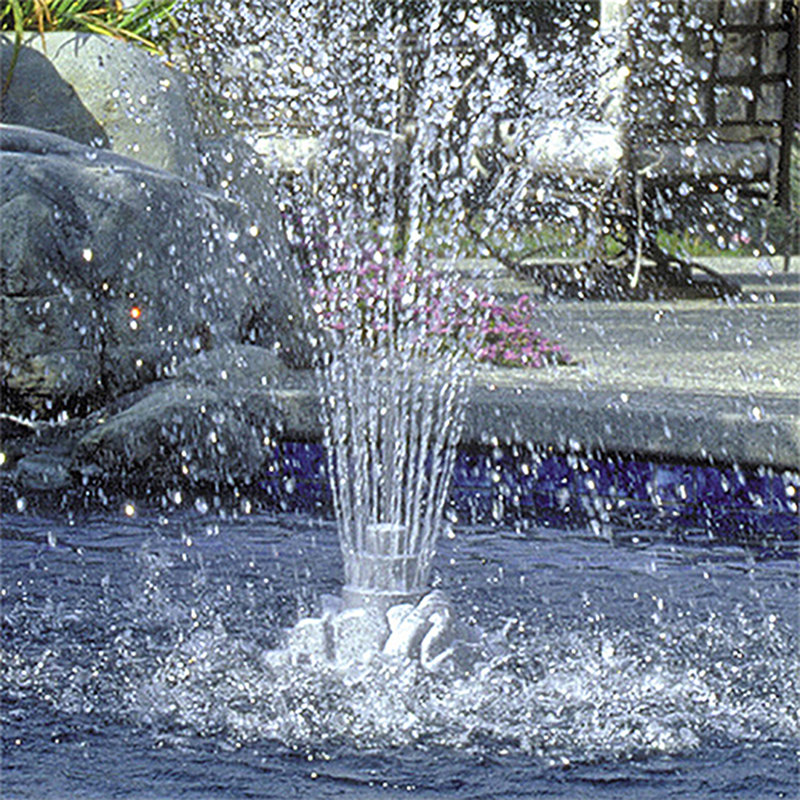 Fontaine flottante en forme de roche grise de 11 po pour piscine ou spa