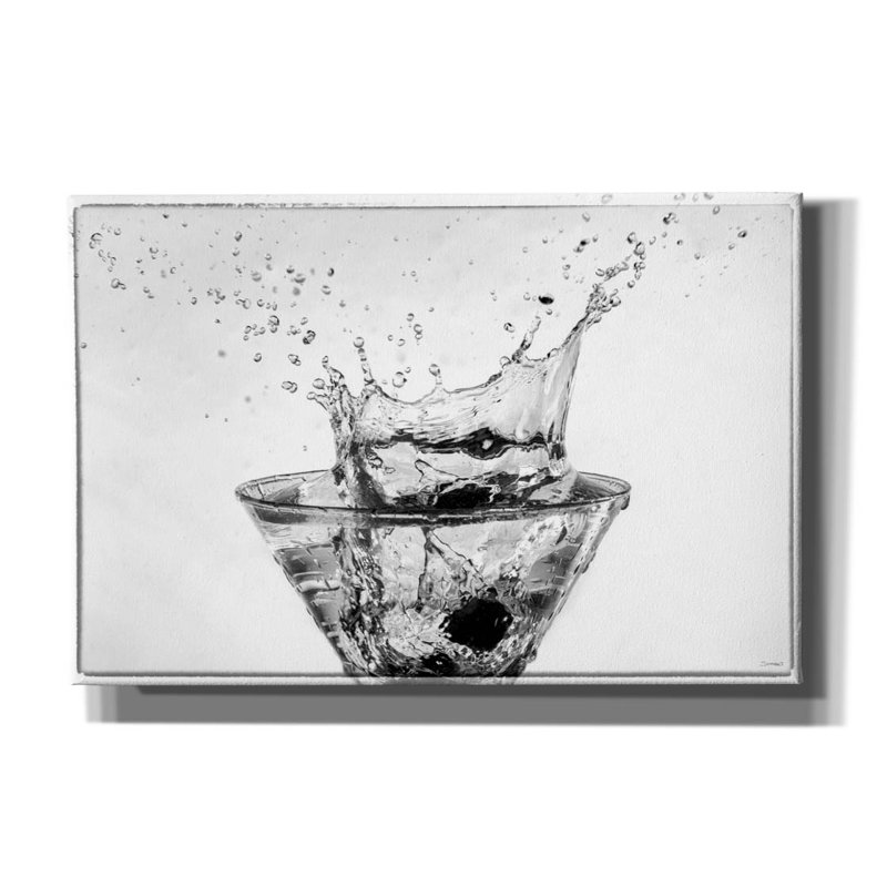 "Martini Splash 09" par Gordon Semmens, H 12 po x l 18 po x P 0,75 po