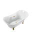 Baignoire de trempage sur pieds 60 "avec drain, pattes et plateau en bambou 60" Streamline-575593997-575594043