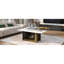 Ensemble de 2 tables basses modernes et luxueuses, petite table de bout carrée avec plateau spacieux et centre-129345703