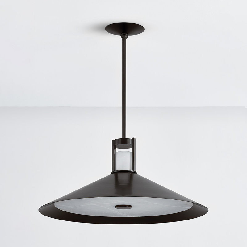 CLERMONT PENDANT, Bronze, 12.5" H x 28" W x 28" D