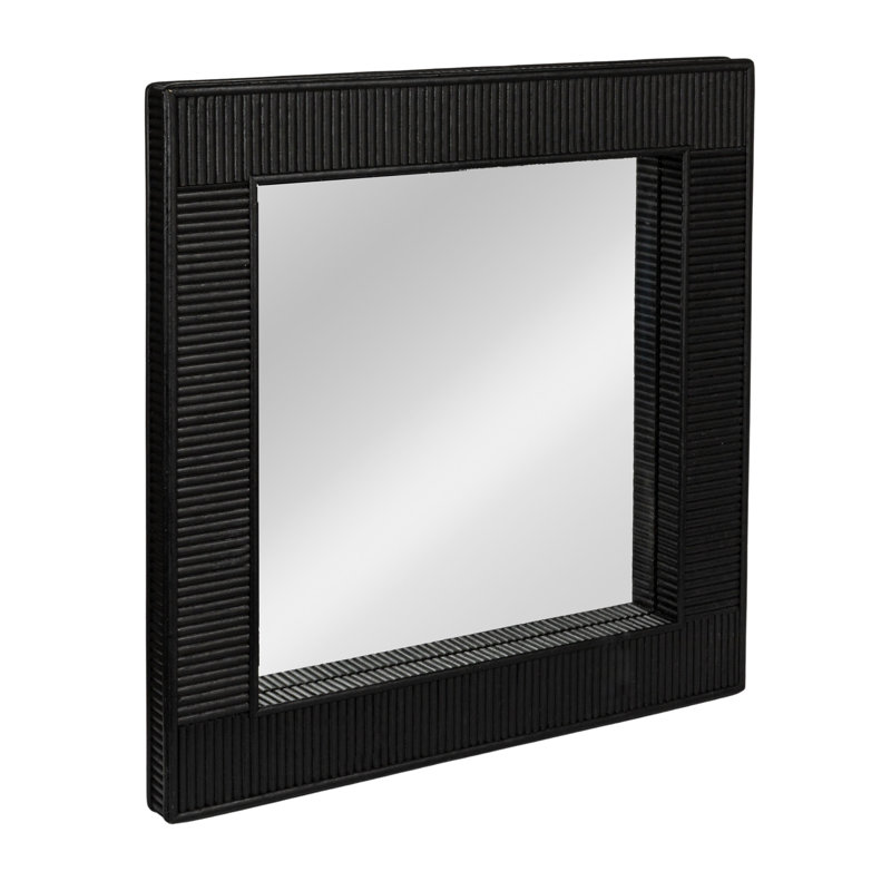 Miroir mural Bamboo, Noir