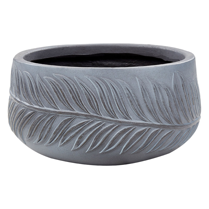 Aneyah Pot Planter, Grey, 14cm H x 25cm W x 25cm D