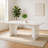 Slatington Rectangular 31.5'' L x 63'' W White Dining Table for 4-6 People, 63" Large Rectangle Kitchen Table with Arch Design Legs, Dinner Table Kitchen & Dining Room Furniture-282967919